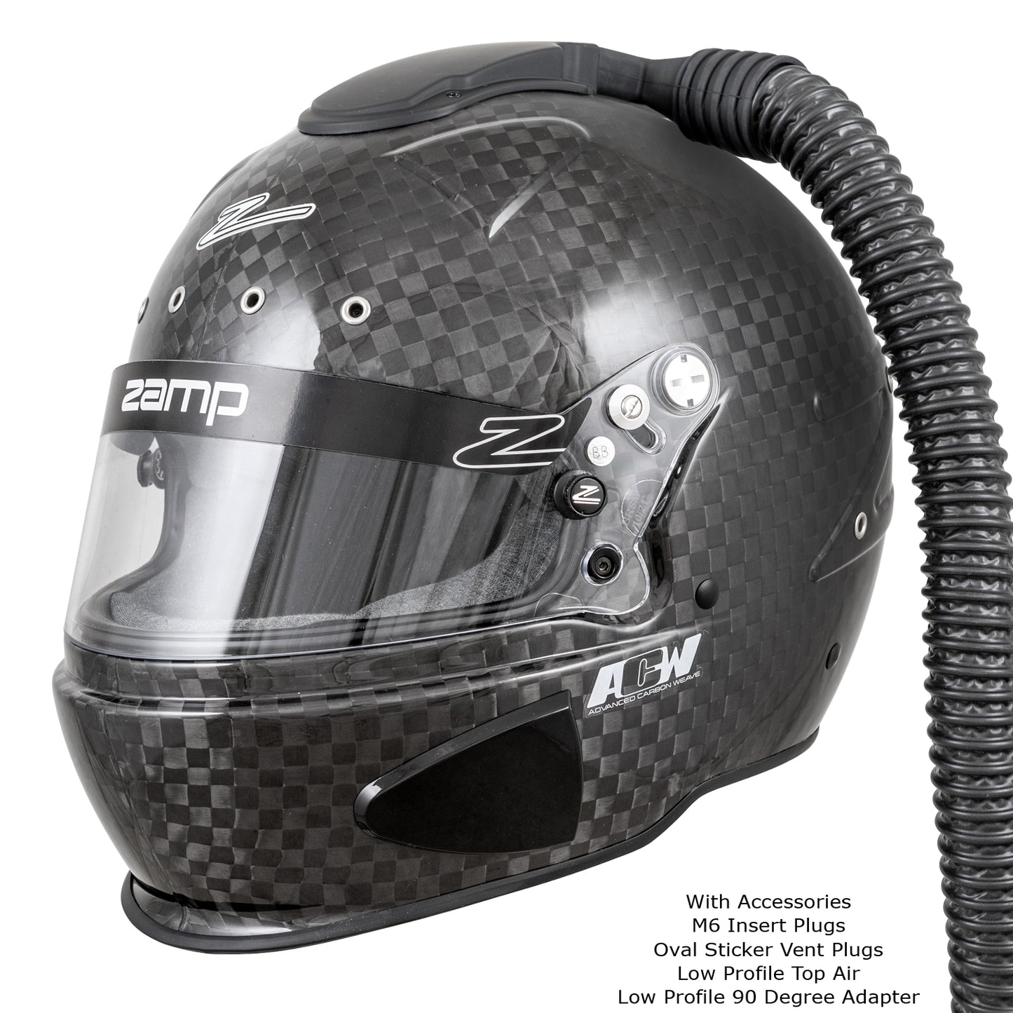 Zamp RZ-88C Gloss FIA 8860-2018 without ABP Advanced Carbon Super Helmet Closed Cockpit XX-Large