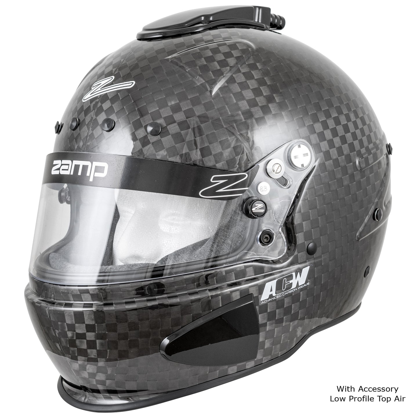 Zamp RZ-88C Gloss FIA 8860-2018 without ABP Advanced Carbon Super Helmet Closed Cockpit XXX-Large