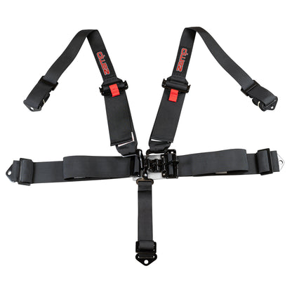Zamp Race Seat Harness Black 3/2 Shoulder 3 5 Point Pull Down (Out) SFI 16.1