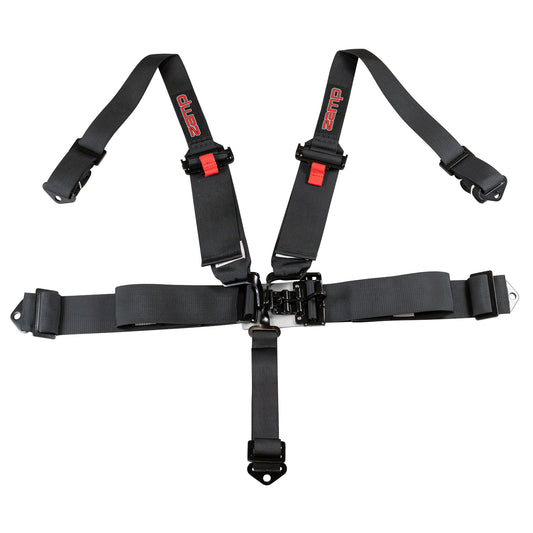 Zamp Race Seat Harness Black 3/2 Shoulder 3 5 Point Pull Down (Out) SFI 16.1