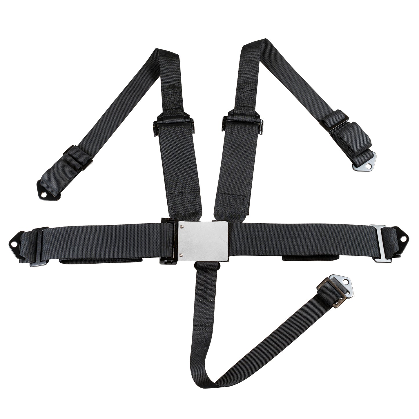 Zamp Race Seat Harness Black 3/2 Shoulder 3 5 Point Pull Down (Out) SFI 16.1