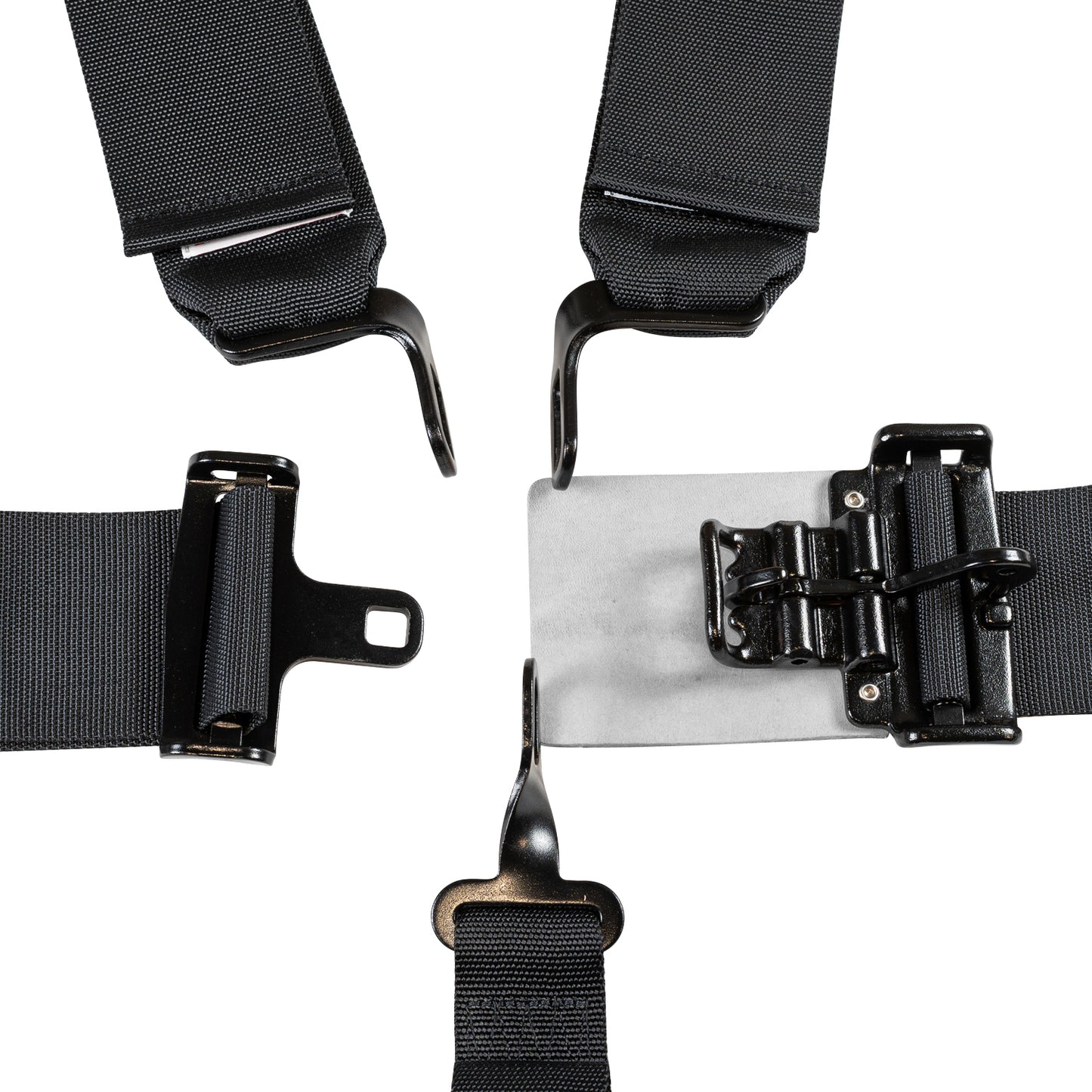 Zamp Race Seat Harness Black 3/2 Shoulder 3 5 Point Pull Down (Out) SFI 16.1