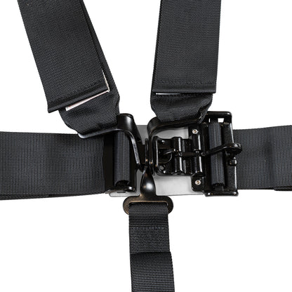 Zamp Race Seat Harness Black 3/2 Shoulder 3 5 Point Pull Down (Out) SFI 16.1
