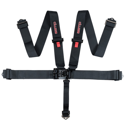 Zamp Race Seat Harness Black 3x3 5 Point Pull Down (Out) SFI 16.1
