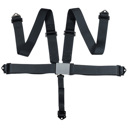 Zamp Race Seat Harness Black 3x3 5 Point Pull Down (Out) SFI 16.1