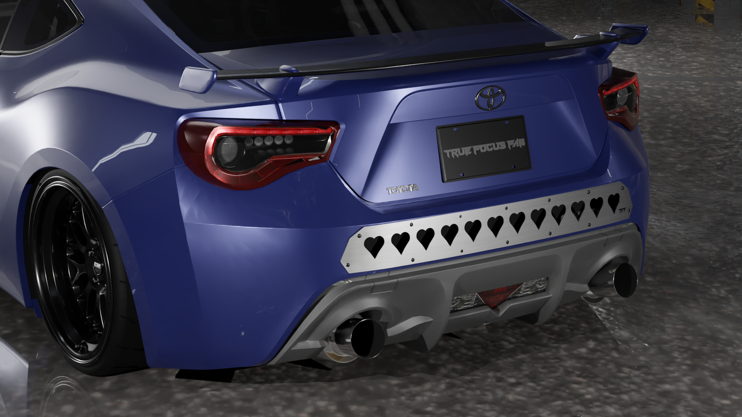 True Focus Fabrication - Scion FR-S / Subaru BRZ - Rear Bumper Vent Diffuser