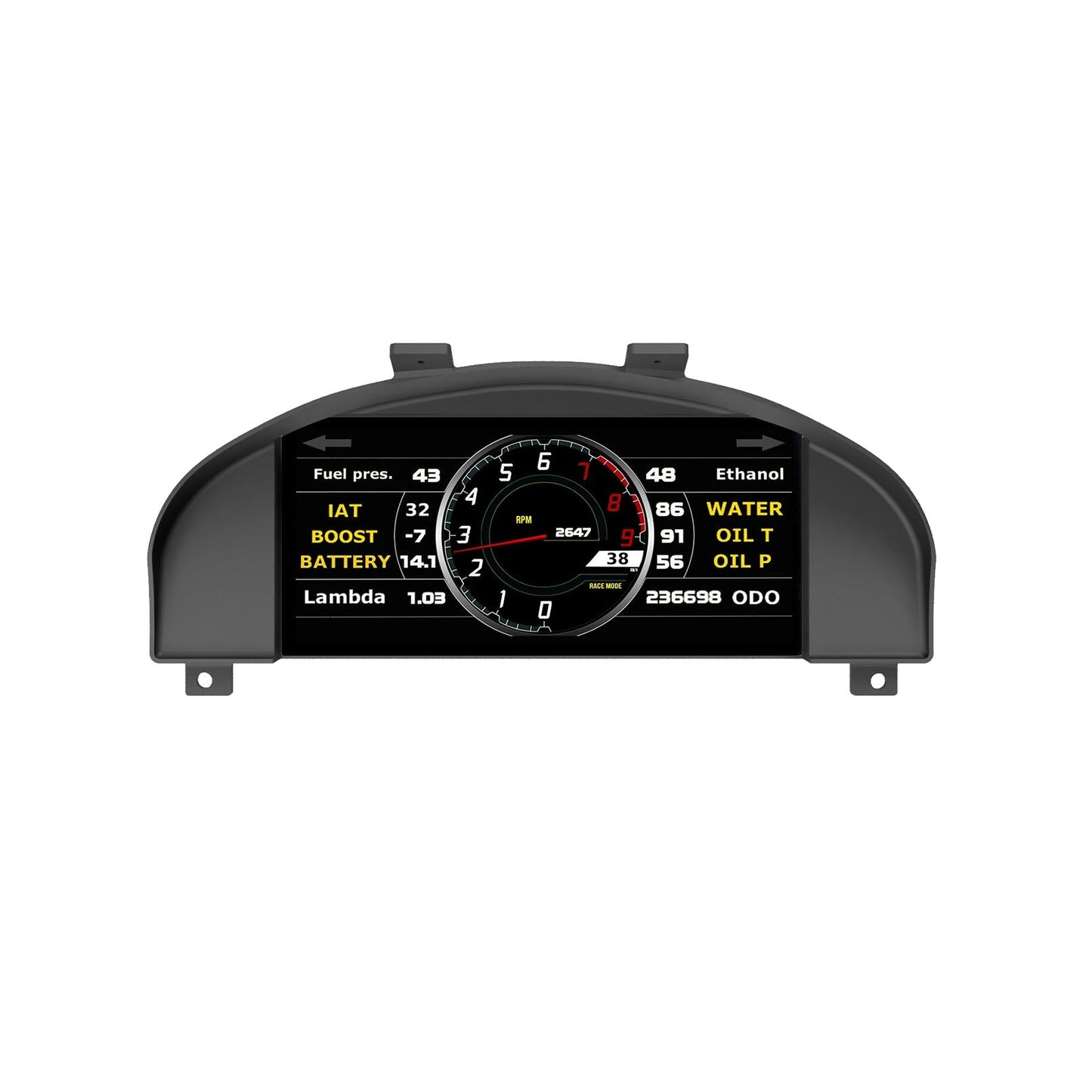 Mako Motorsport - Powertune Digital Ultrawide Dash Recessed Cluster Mount (display sold separately)