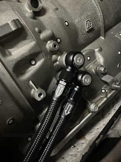 DomiWorks Engineering - Oil Cooler Adapter - Dodge 8HP - Full Flow Swivel Connector
