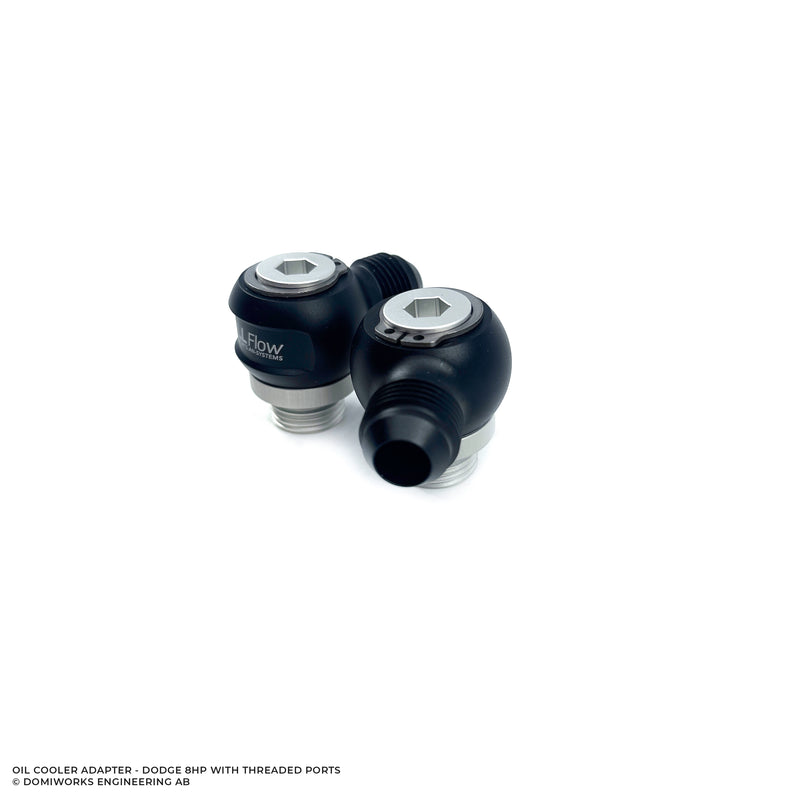DomiWorks Engineering - Oil Cooler Adapter - Dodge 8HP - Full Flow Swivel Connector