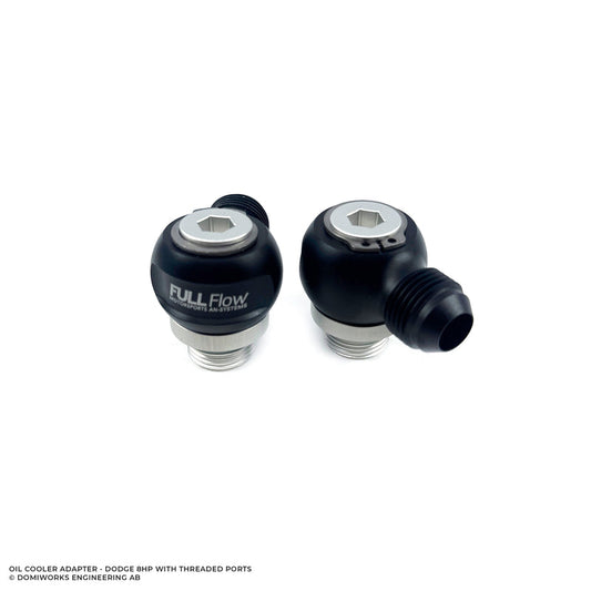 DomiWorks Engineering - Oil Cooler Adapter - Dodge 8HP - Full Flow Swivel Connector