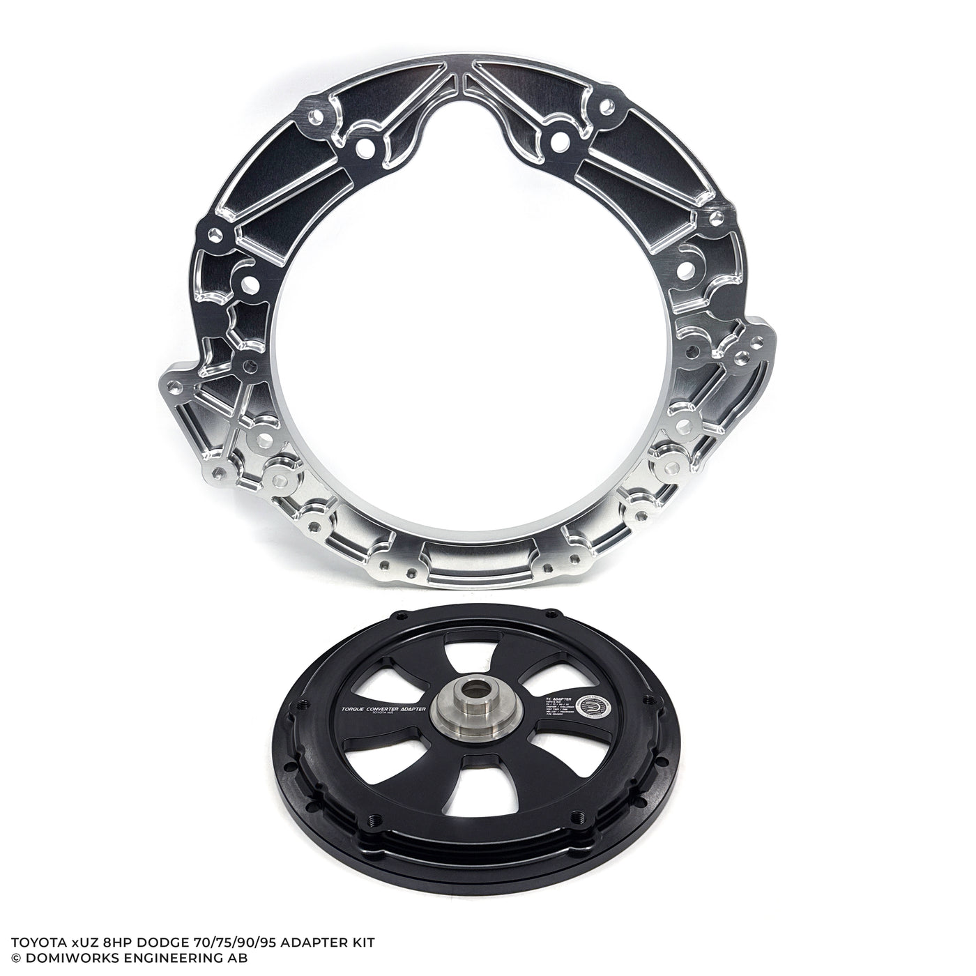 DomiWorks Engineering - Toyota 1UZ/2UZ/3UZ to Dodge 8HP 70/75/90/95 Charger/Challenger/Scat Pack Hellcat Trackhawk RAM Adapter Kit