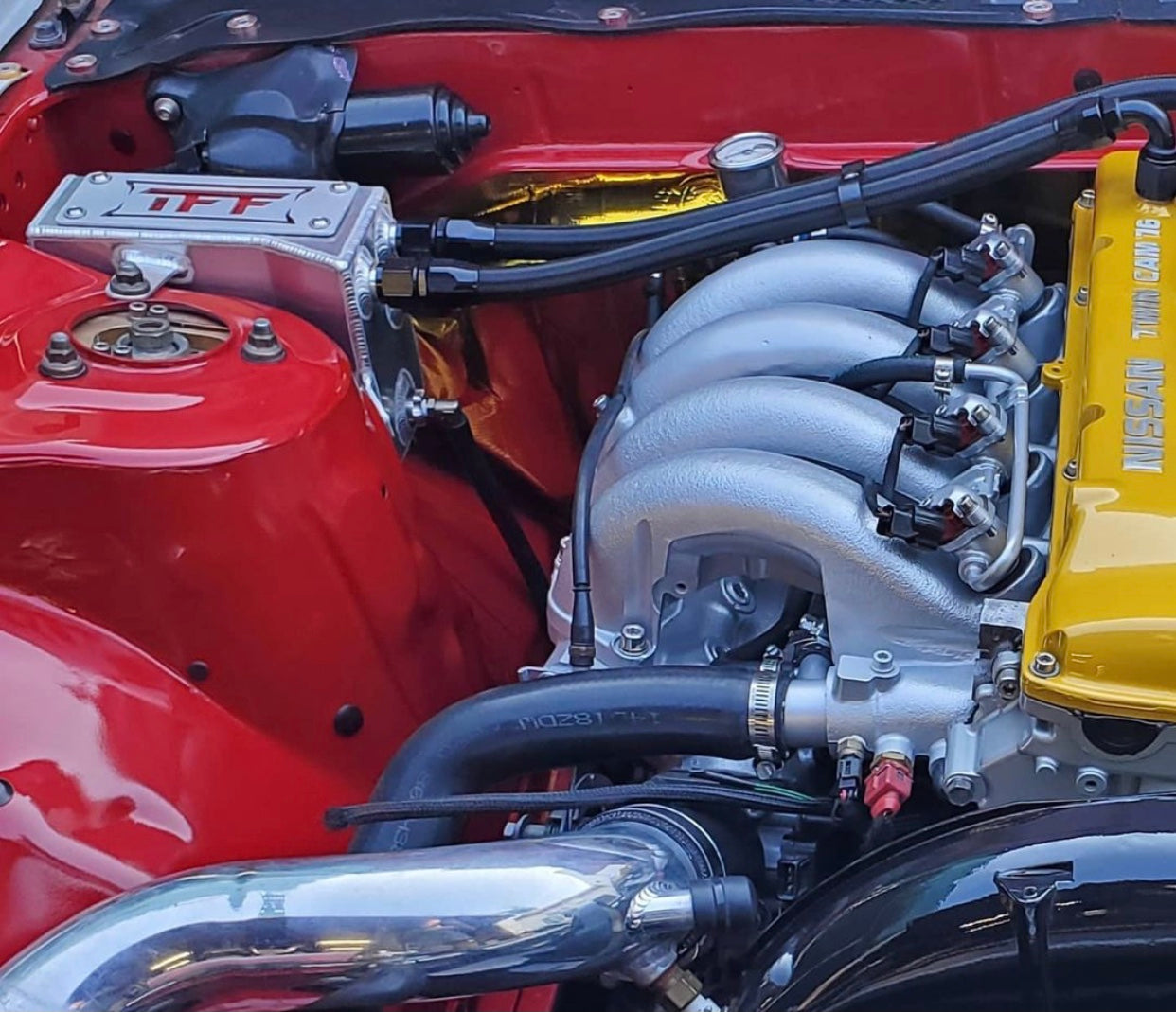 True Focus Fabrication - Nissan 240SX S13 LHD - Tucked Oil Catch Can