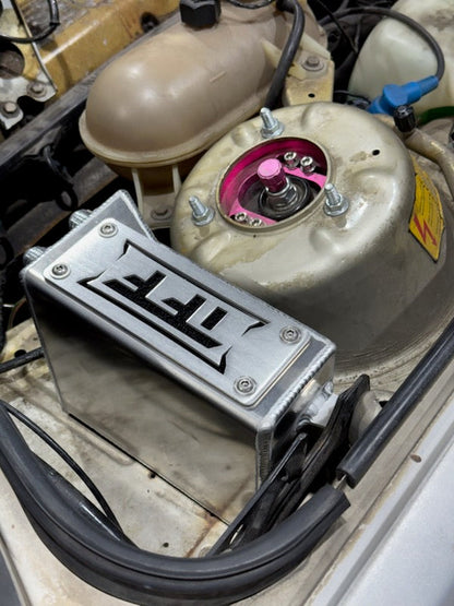 True Focus Fabrication - BMW E30 - Tucked Oil Catch Can