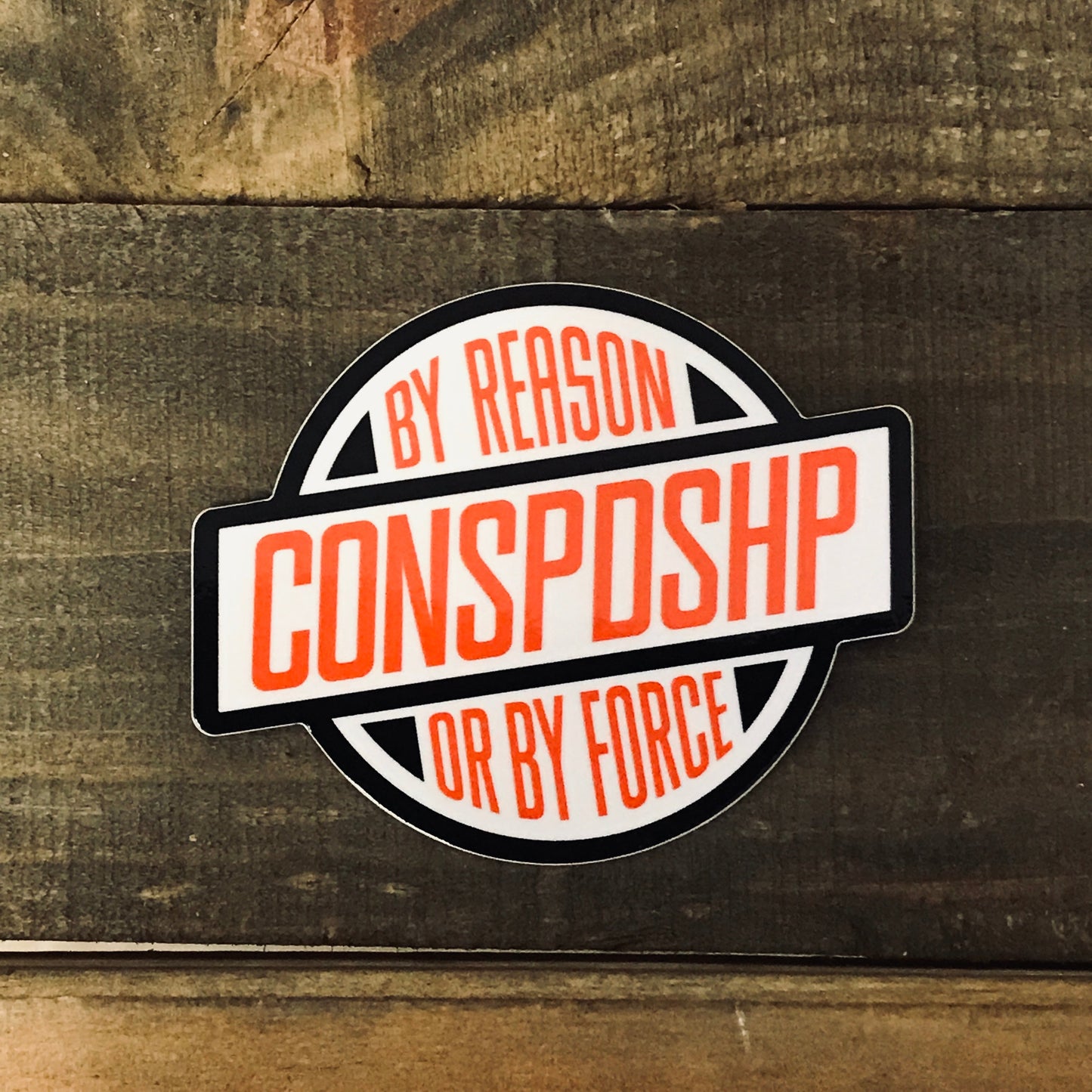 Condor Speed Shop - By Reason or By Force Sticker