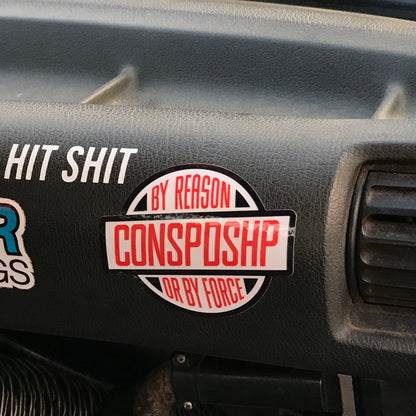 Condor Speed Shop - By Reason or By Force Sticker