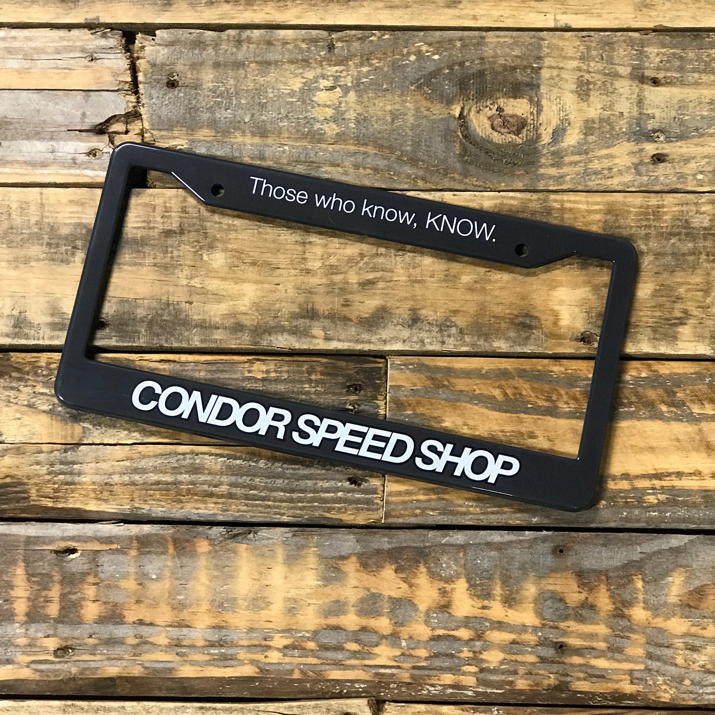 Condor Speed Shop - Condor License Plate Frame