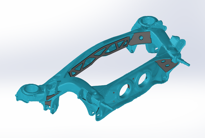 GKTECH - Toyota JZX90 & JZX100 Subframe Weld In Reinforcement Plates