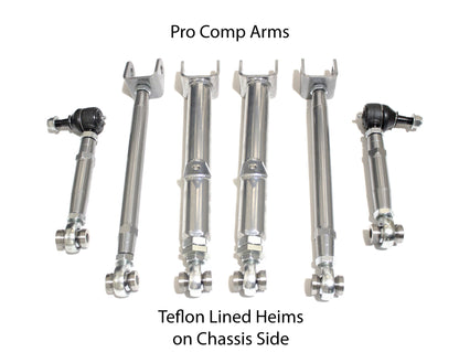 JZX 90/100 Full Arm Set - Pro Comp - Chrome
