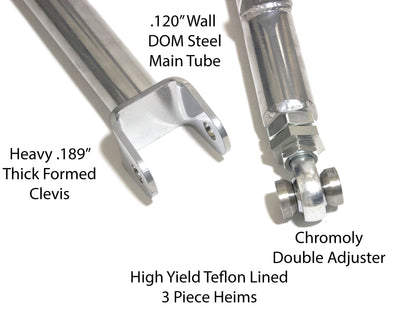 JZX 90/100 Full Arm Set - Pro Comp - Chrome