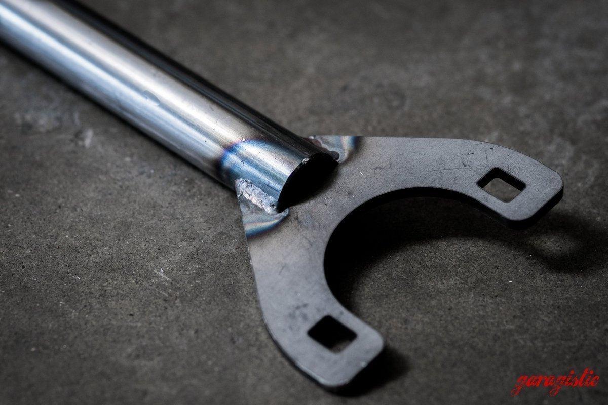 E30 Garagistic Rear Strut Bar-Strut Bars-grip-drift-Bare-Garagistic-bmw