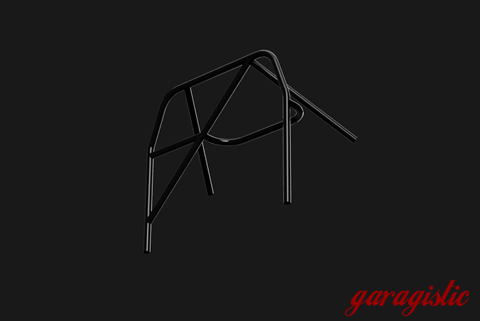 E30 Bolt In Roll Bar - Coupe & Sedan-Roll Bars-grip-drift-Black-Bent Harness Bar (Taller Drivers)-Straight Rear Legs - No X-Garagistic-bmw