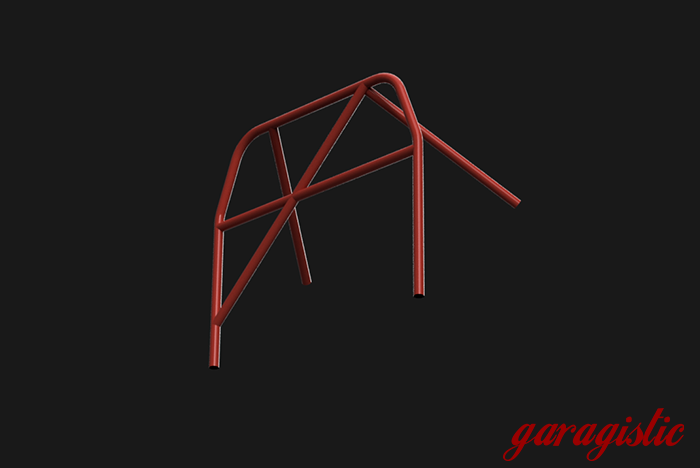 E30 Bolt In Roll Bar - Coupe & Sedan-Roll Bars-grip-drift-Red-Straight Harness Bar-Straight Rear Legs - No X-Garagistic-bmw