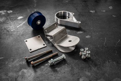 E30 Secondary Diff Mount-Suspension Parts-grip-drift-95A-Z M Finned-Raw Aluminum-Garagistic-bmw