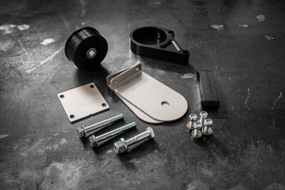 E30 Secondary Diff Mount-Suspension Parts-grip-drift-Delrin-Standard E30-Anodized Black-Garagistic-bmw