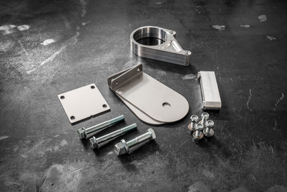 E30 Secondary Diff Mount-Suspension Parts-grip-drift-No Bushing-Standard E30-Raw Aluminum-Garagistic-bmw