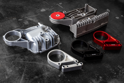E30 Secondary Diff Mount-Suspension Parts-grip-drift-No Bushing-Standard E30-Raw Aluminum-Garagistic-bmw