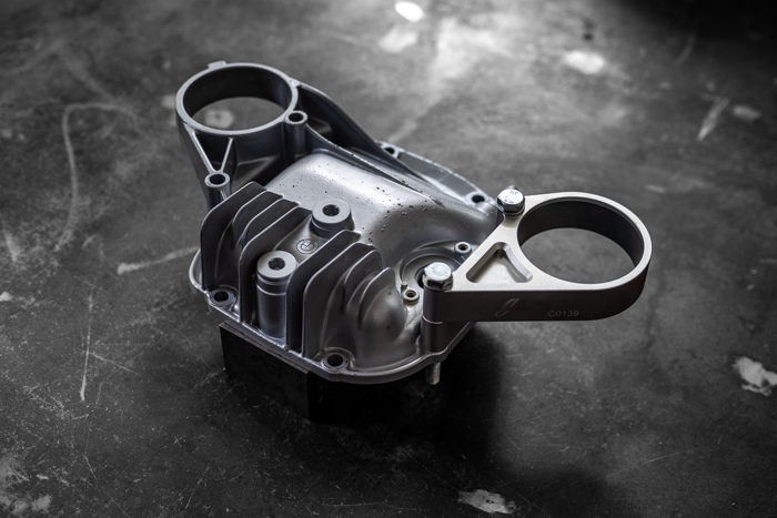 E30 Secondary Diff Mount-Suspension Parts-grip-drift-No Bushing-Standard E30-Raw Aluminum-Garagistic-bmw