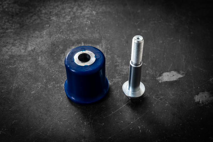 E36 / E46 (non M) Polyurethane Front Differential Mount Bushing and M14 Bolt Upgrade Combo - Fits E85 and E86