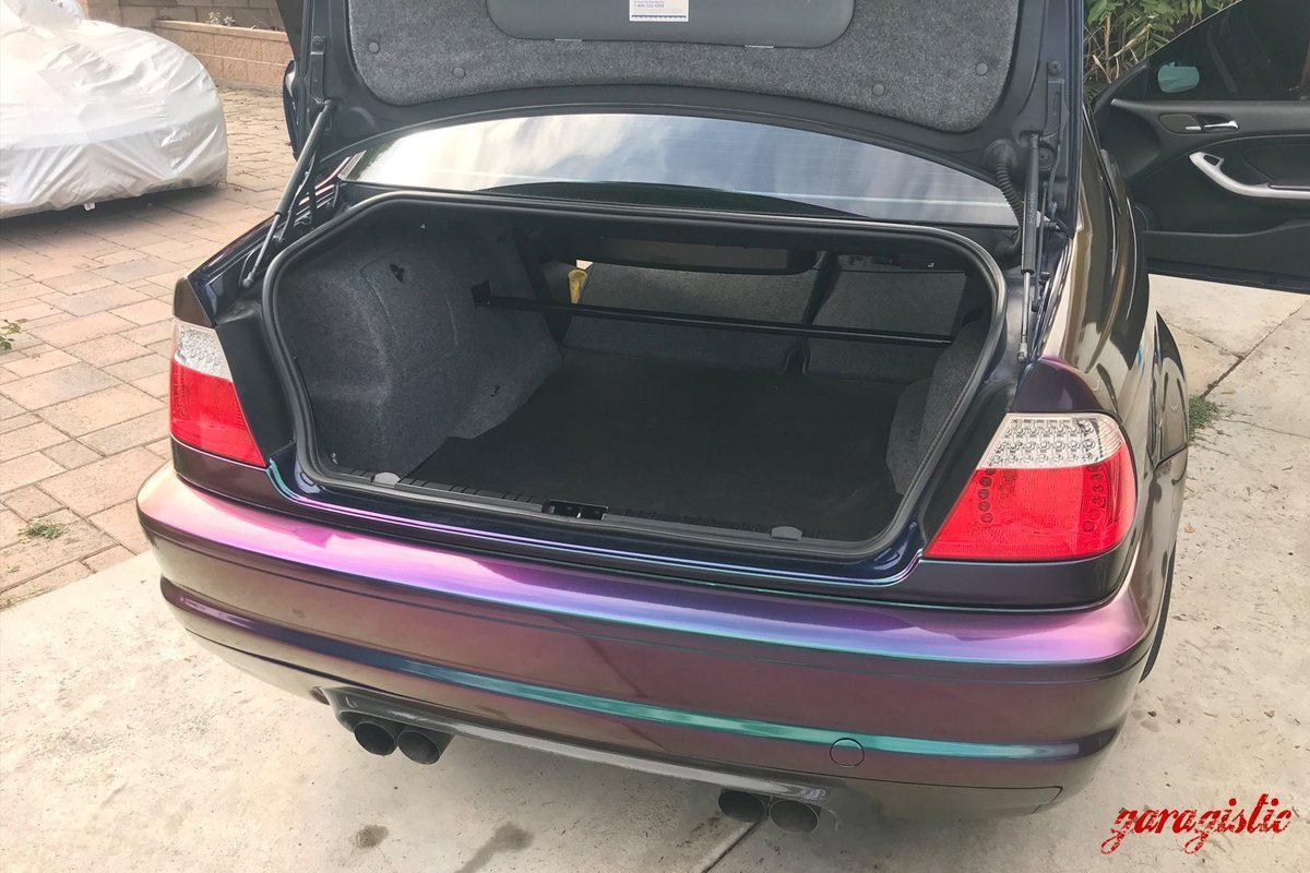 BMW E46 Garagistic Rear Strut Bar - (M3, 323, 325, 328, 330)-Strut Bars-grip-drift-Black (+$15.00)-Garagistic-bmw