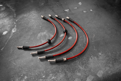E46 (Non-M) Stainless Steel Complete 4 Brake Line Kit - DOT Compliant