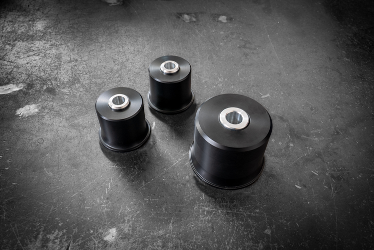 E46 (Non-M) Complete Solid Delrin Differential Carrier Bushing Set-Suspension Bushings-grip-drift-Delrin-No thanks-Garagistic-bmw