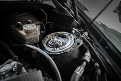 190E (W201) Aluminum Front Strut Tower Reinforcements-Suspension Parts-grip-drift-Bare-Garagistic-bmw