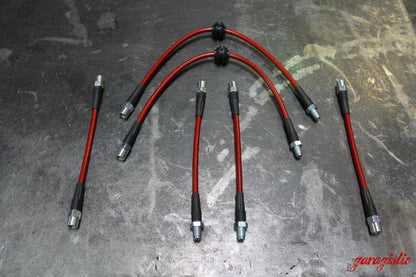 E28 Stainless Steel Complete 6 Brake Line Kit - DOT Compliant