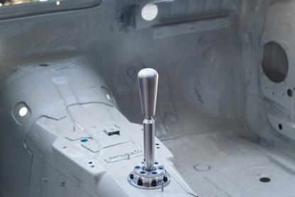 Garagistic Solid Chassis Mounted Short Shifter - E30, E36, E46-Shifters-grip-drift-Bare-OEM-Aluminum Bat-Garagistic-bmw