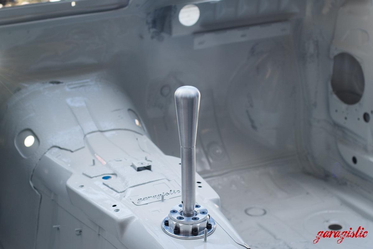 Garagistic Solid Chassis Mounted Short Shifter - E30, E36, E46-Shifters-grip-drift-Bare-Short-Aluminum Bat-Garagistic-bmw