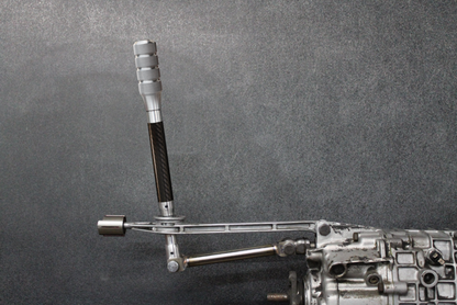 Garagistic Carbon Fiber Supreme Short Shifter - E46, E36, E30, Z4, Z3-Shifters-grip-drift-Bare-Medium-Aluminum Knurled-Garagistic-bmw
