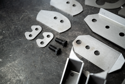 E46 Complete Chassis Reinforcement Kit - (323, 325, 328, 330, and M3)-Reinforcement Plates-grip-drift-M3-Red Shock Reinforcement-Garagistic-bmw
