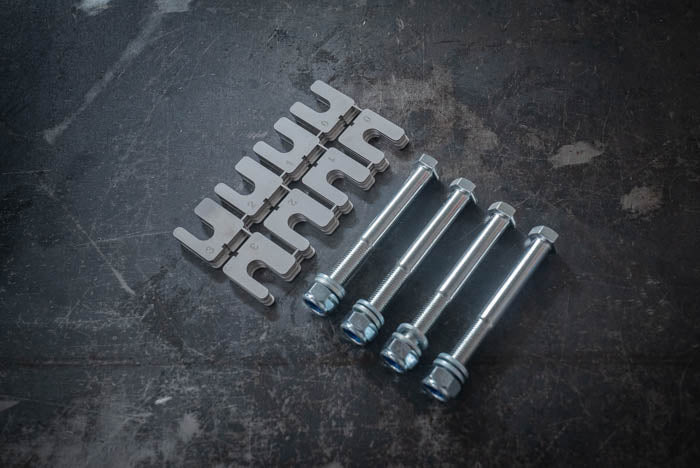 Incremental Quick Rear Subframe Camber and Toe Shim Kit (E30, E28, E34, Z3, E21)