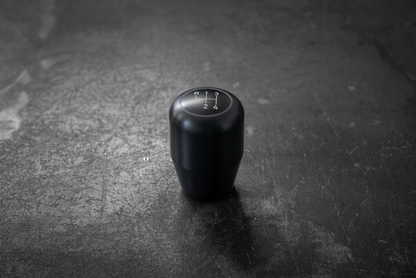 Standard Delrin Shift Knob for BMW E21, E28, E30, E34, E36, E46-Shifter Accessories-grip-drift-Recessed Option-4 Speed Emblem-Black-Garagistic-bmw