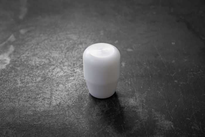 Standard Delrin Shift Knob for BMW E21, E28, E30, E34, E36, E46-Shifter Accessories-grip-drift-Non-Recessed-No Emblem-White-Garagistic-bmw