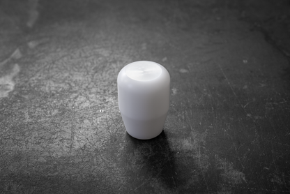 Standard Delrin Shift Knob for BMW E21, E28, E30, E34, E36, E46-Shifter Accessories-grip-drift-Non-Recessed-No Emblem-White-Garagistic-bmw