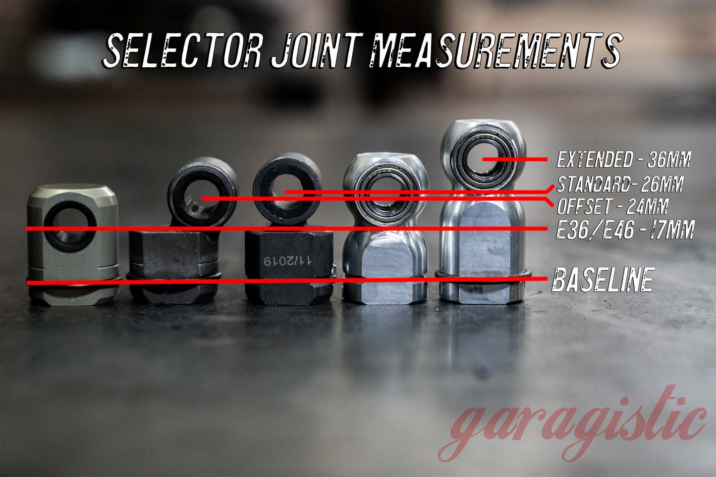 Garagistic Standard Selector Joint - E30, E28, E24, E36 - 25117503525