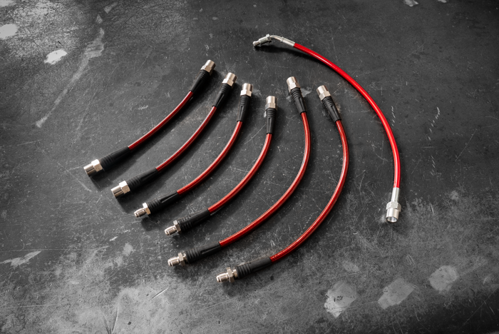 E30 Stainless Steel Complete 6 Brake Line Kit - DOT Compliant