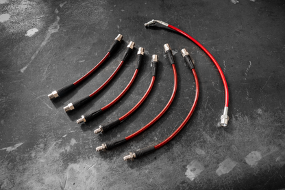 E30 Stainless Steel Complete 6 Brake Line Kit - DOT Compliant
