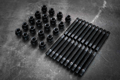 Mercedes Competition Wheel Stud Conversion Kit: (5-Lug) 12x1.5mm -W107, W116, W201, W203-Wheel Studs and Nuts-grip-drift-90MM-Both!-Garagistic-bmw