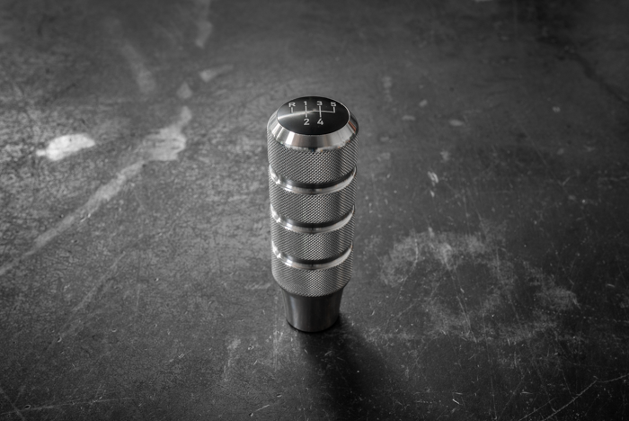 Garagistic Knurled Aluminum Shift Knob - E30, E36, E46, E82, E92-Shifter Accessories-grip-drift-Aluminum-Add 5 speed emblem-Garagistic-bmw